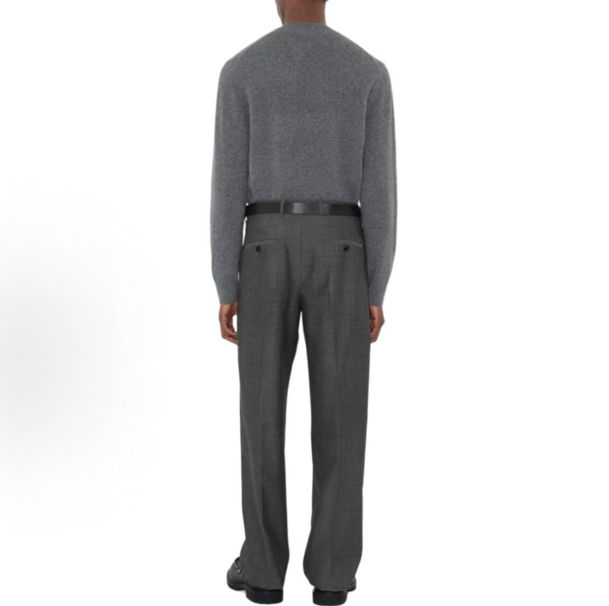 Ralph Lauren Crewneck Knit Sweater-Gray