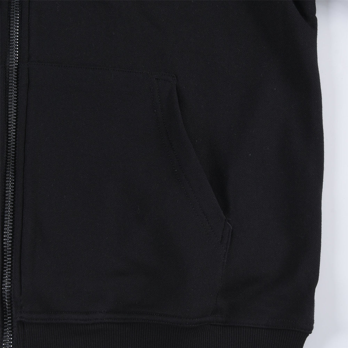 Burberry Black Square Logo Label Zip Up Hoodie Check Lined Hood Unisex
