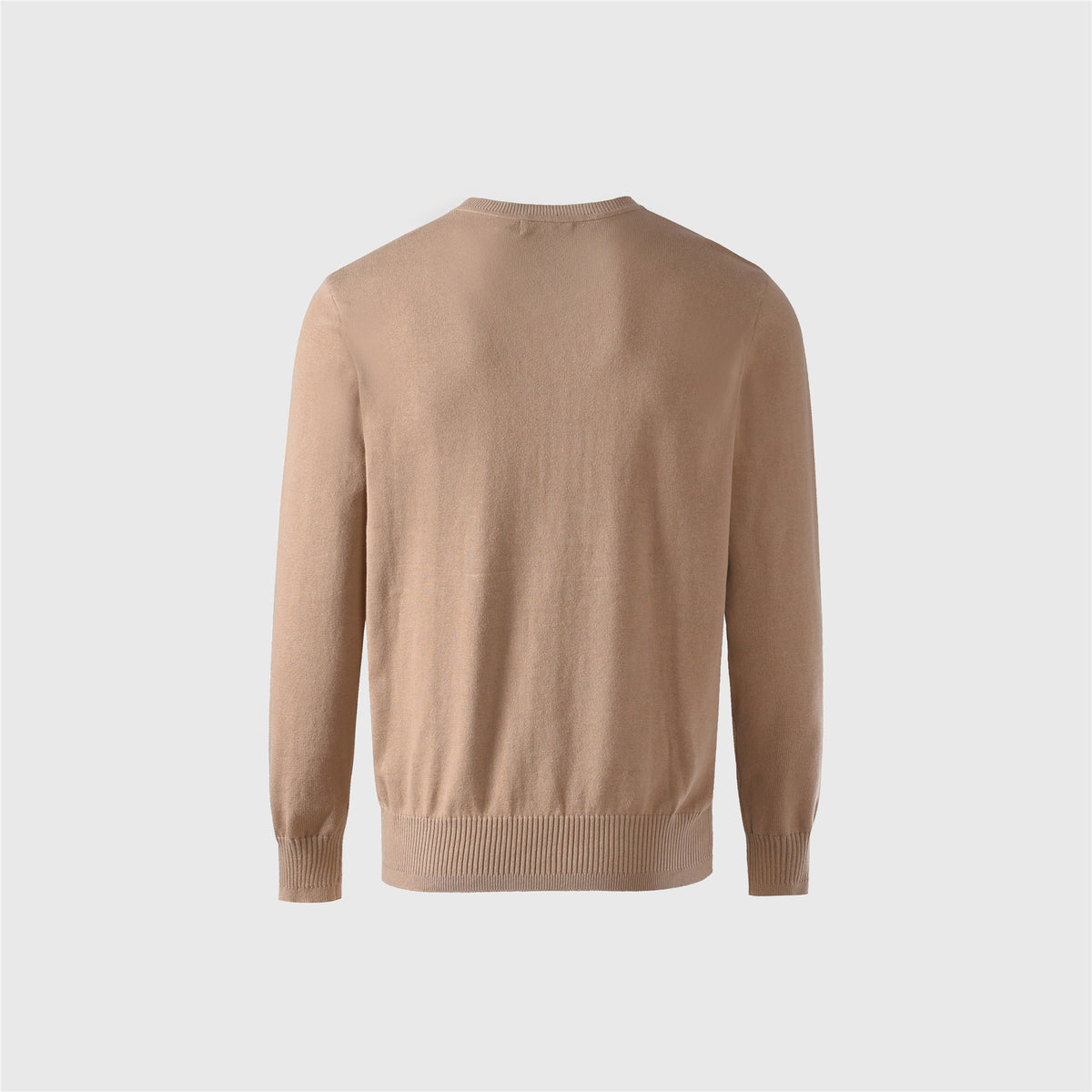 Polo Ralph Lauren Camel V-Neck Knit Sweater Beige Pony Logo Casual Pullover Unisex