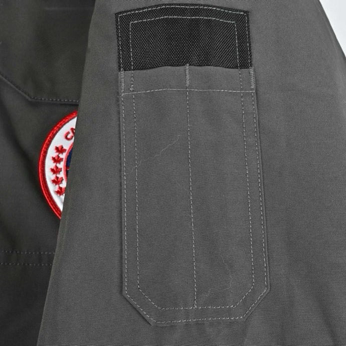 Canada Goose Expedition Grey Black Logo Winter Parka Men Women