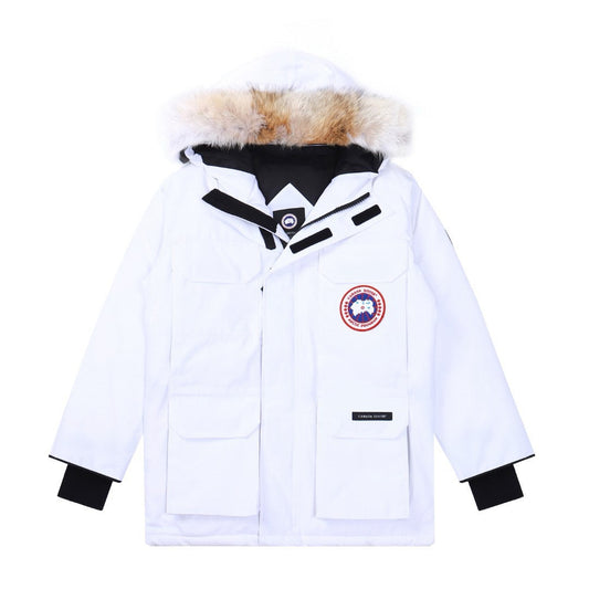 Canada Goose Expedition White Winter Parka Extreme Cold Jacket Men Women