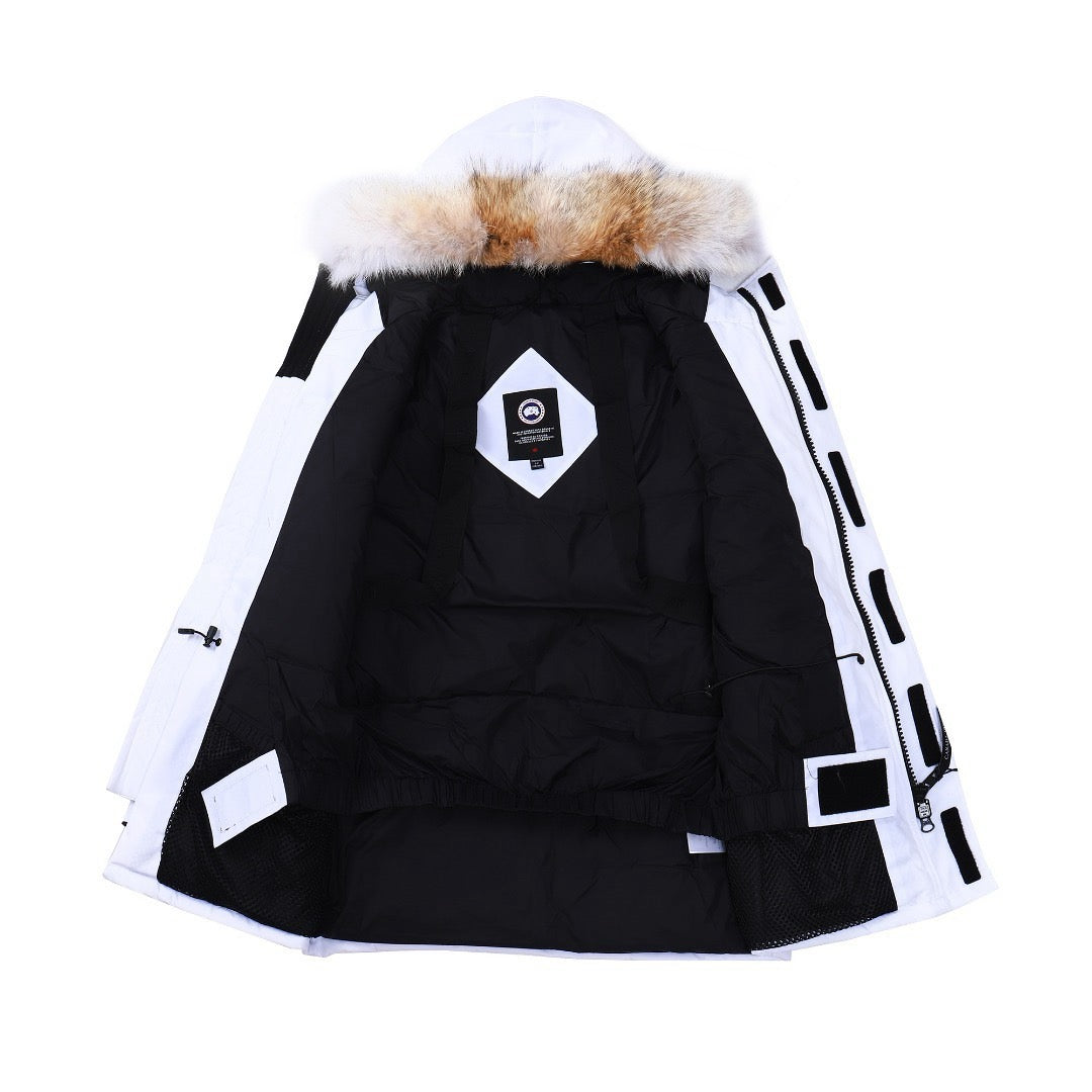 Canada Goose Expedition White Winter Parka Extreme Cold Jacket Men Women