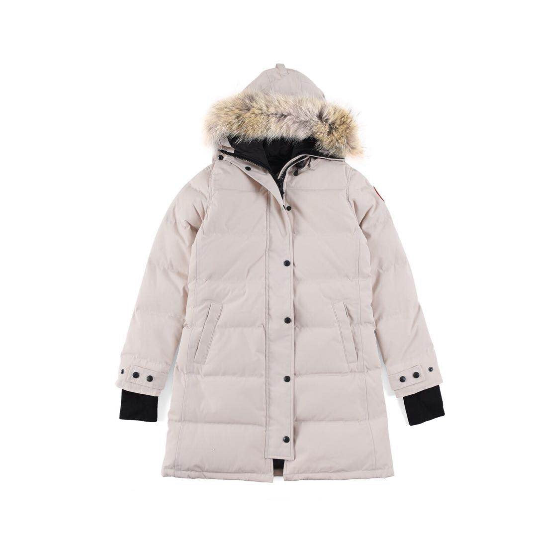 Canada Goose ShelburneWhite Slim Long Winter Parka For Ladies（副本）