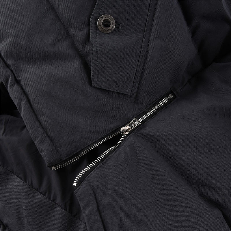 Moose Knuckles 3Q Dark Grey Quilted Winter Parka Men Women