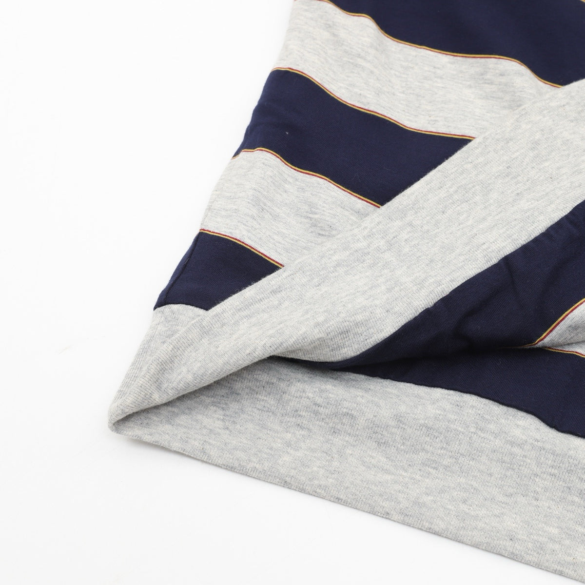 Miu Miu Striped Full Zip Hoodie, Heather Grey Navy