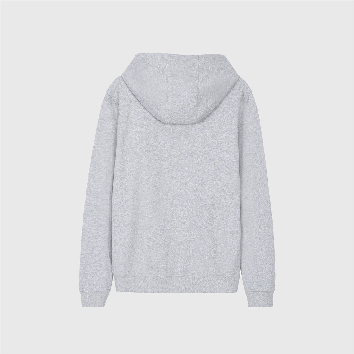 Burberry Heather Grey TB Monogram Embroidered Zip Up Hoodie Check Lined Hood Unisex
