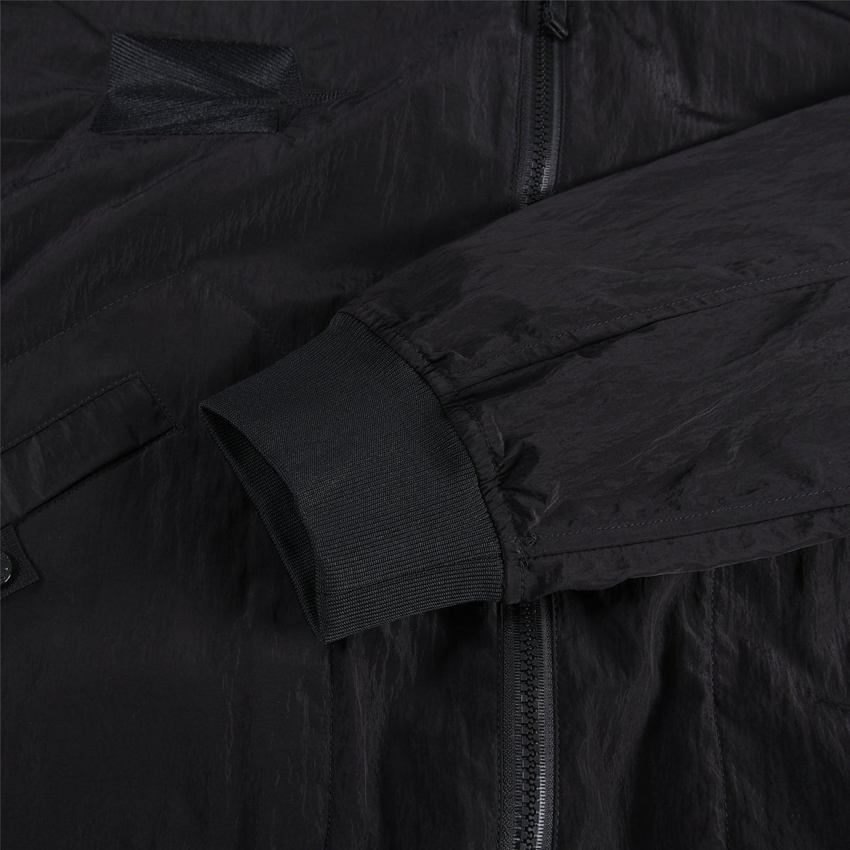 Stone Island Black Nylon Metal Bomber Jacket Zip Up Compass Badge Unisex