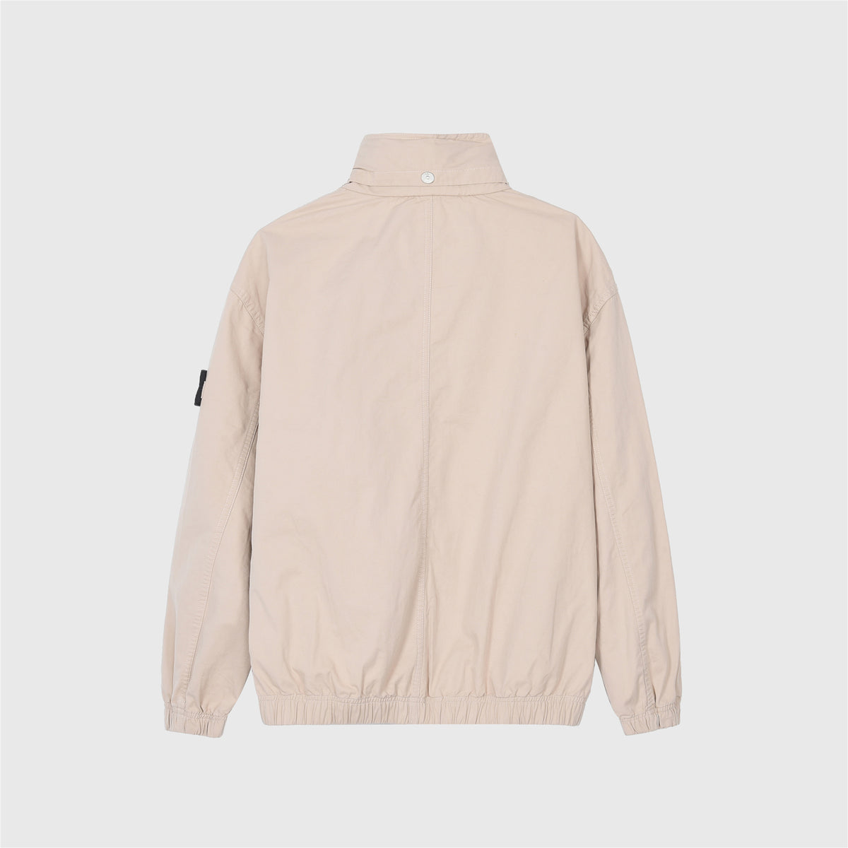 Stone Island Cream Casual Stand Collar Windbreaker Jacket Men Women