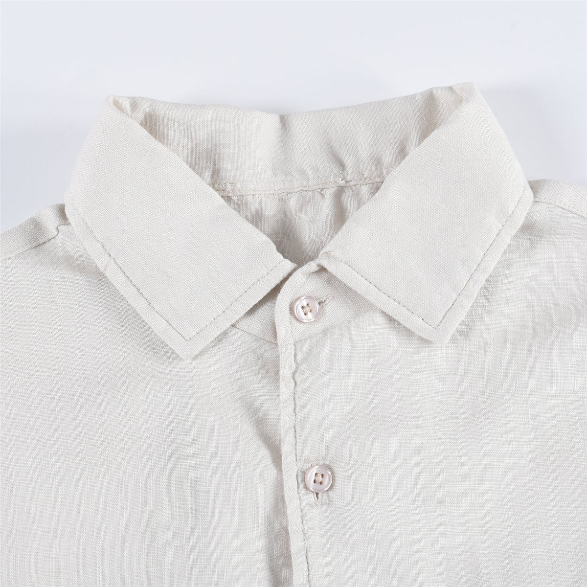 Loro Piana Soft Linen Button Up Casual Shirt Unisex Off-white / Cream