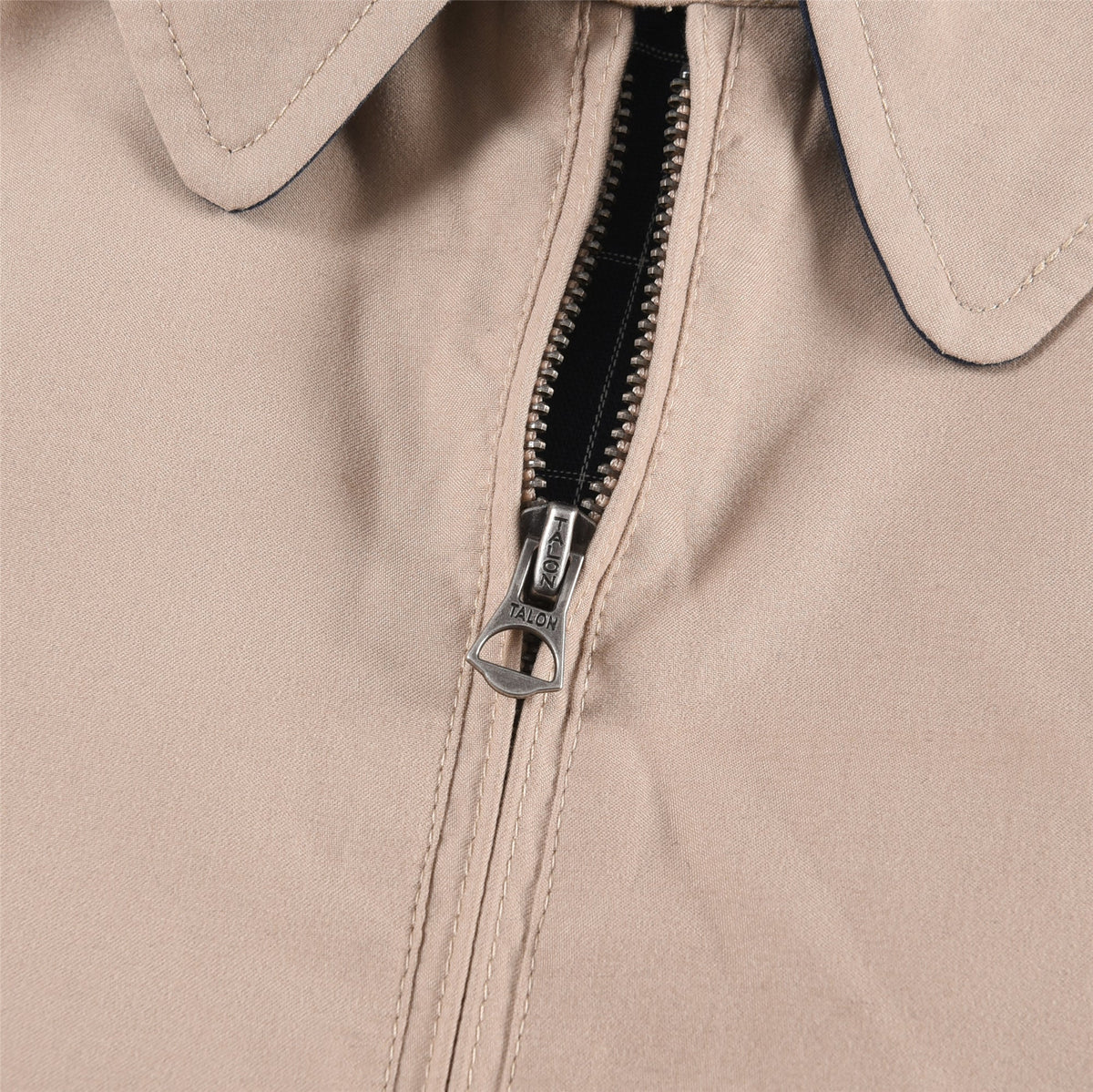 Polo Ralph Lauren Khaki Harrington Jacket Navy Pony Logo Zip Coat