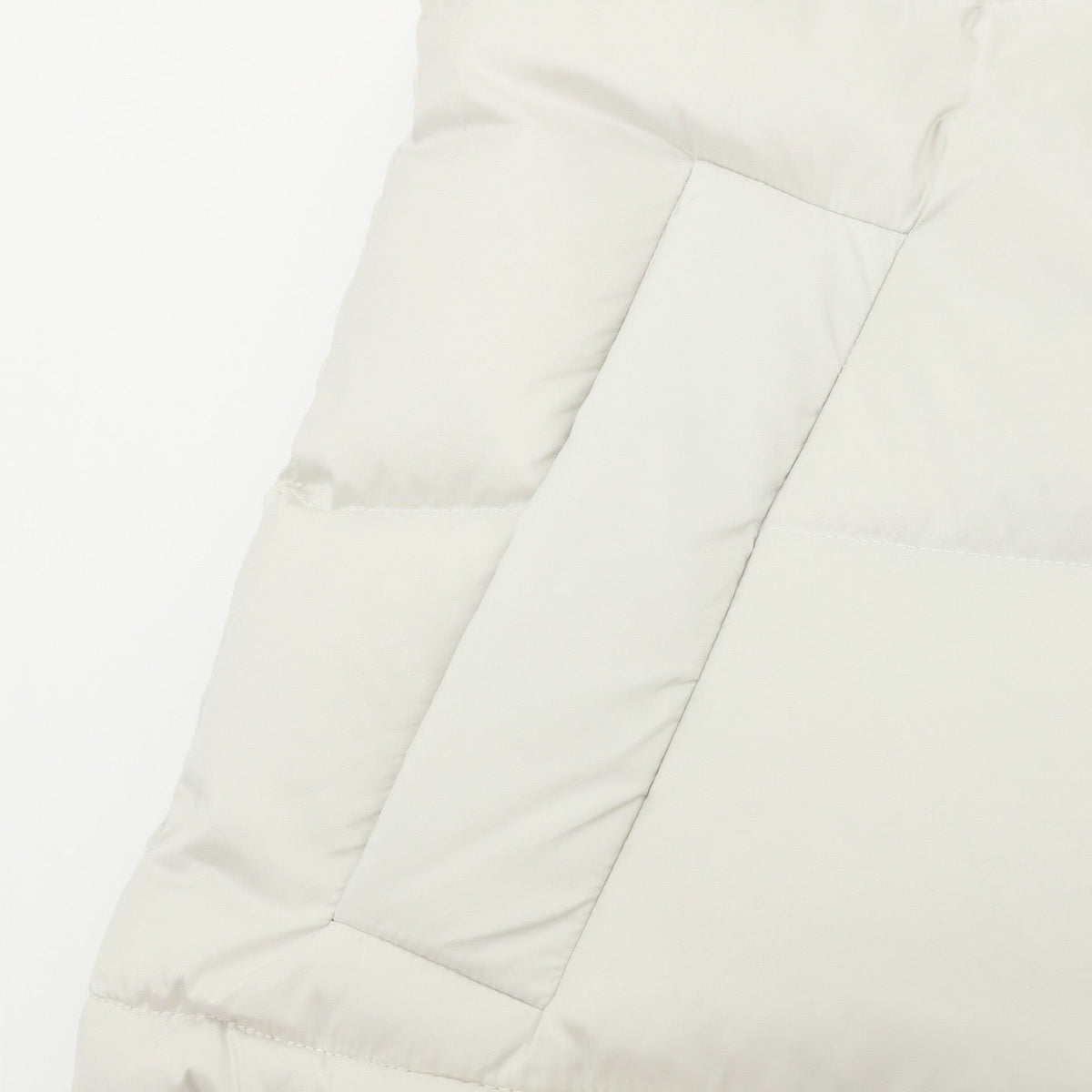 Lululemon Quilted Hood Puffer Vest Snap Button Sleeveless Warm Gilet Unisex White