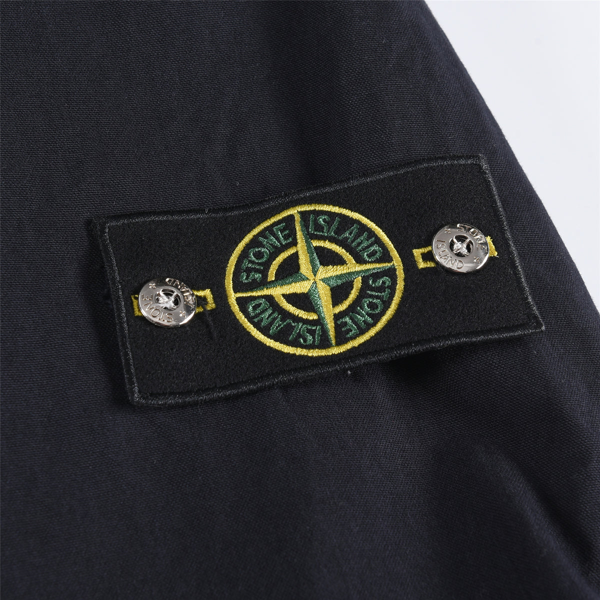 Stone Island Navy Field Jacket Unisex Zip Up Collared Overshirt Compass Badge