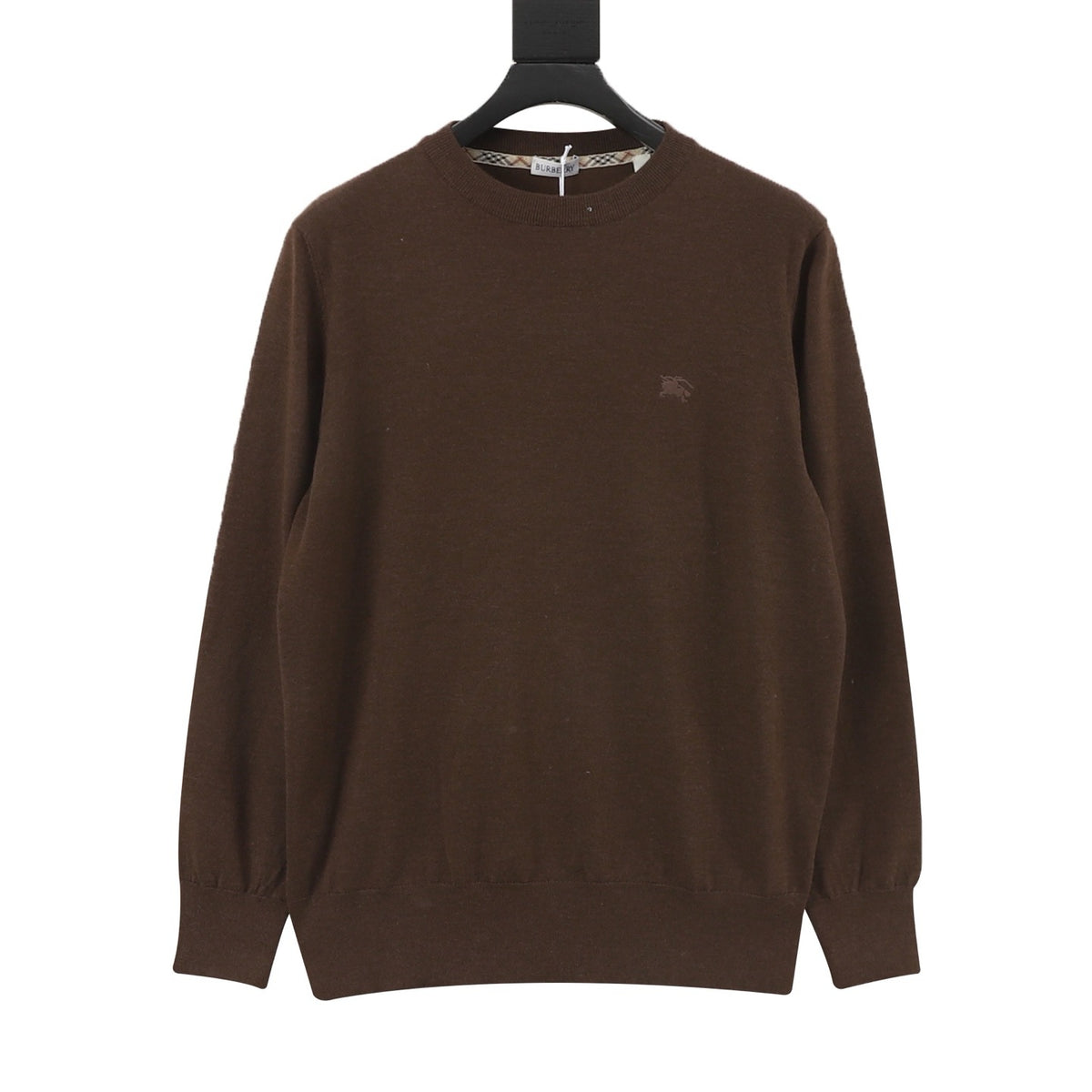 Burberry Crewneck Knit Sweater –Scorched brown