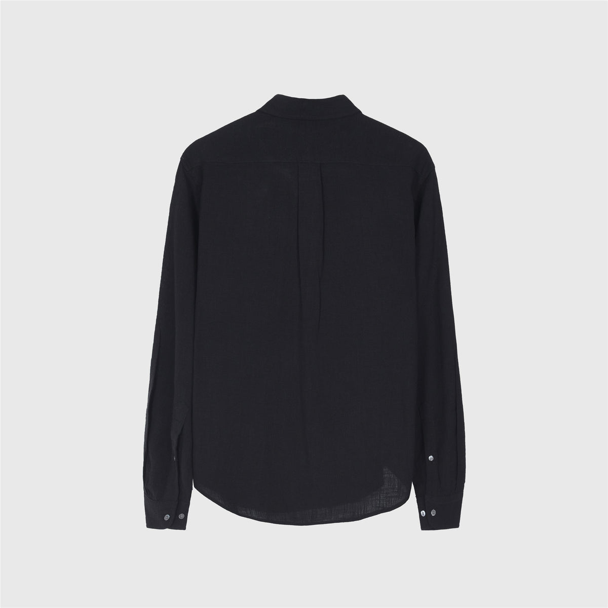 AMI Paris Black Heart A Logo Long Sleeve Button Down Shirt Unisex
