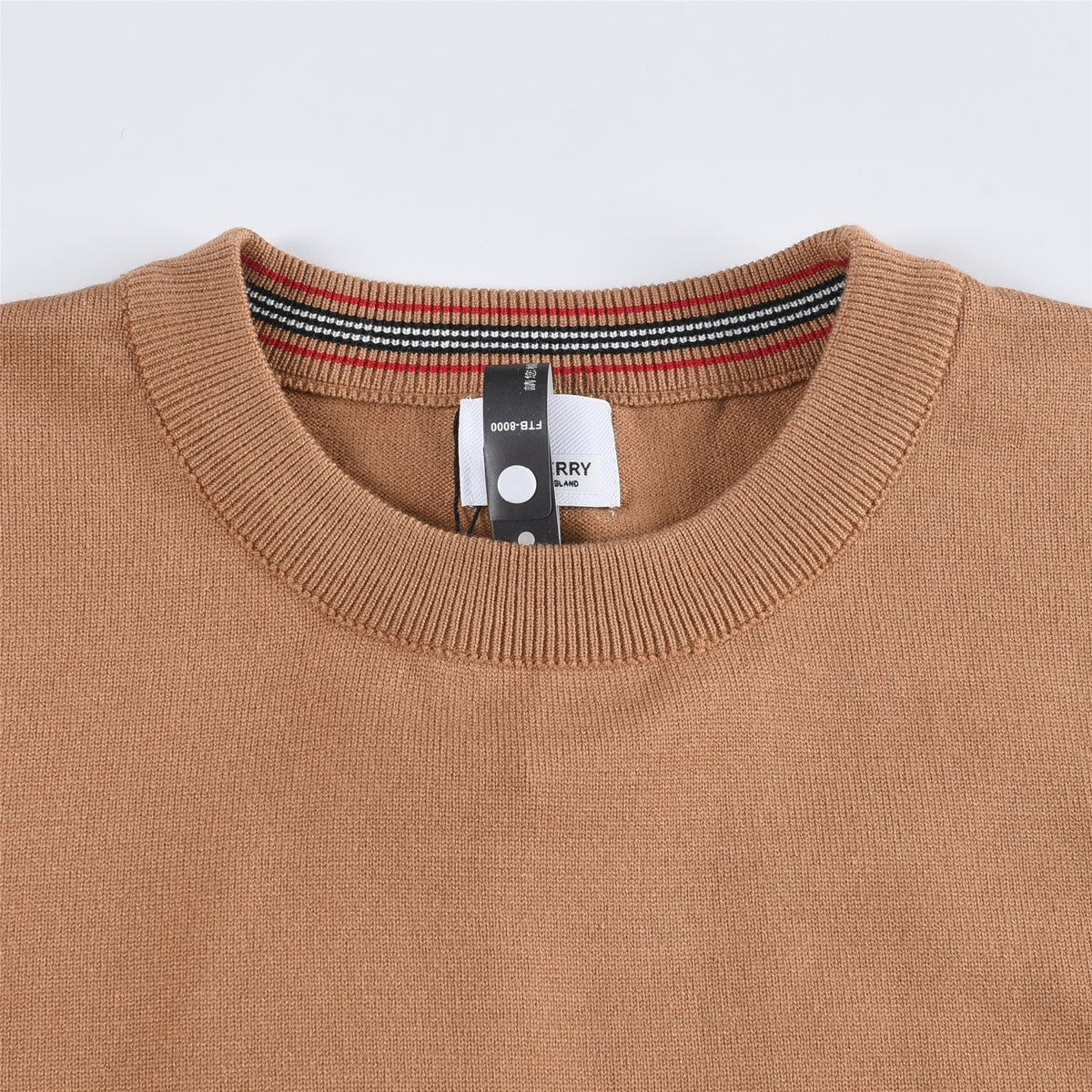 Burberry Crew Neck Knit Sweater – Camel