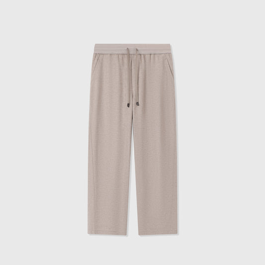 Polo Ralph Lauren Drawstring Waist Straight Leg Knit Sweatpants Unisex Light Khaki Heather