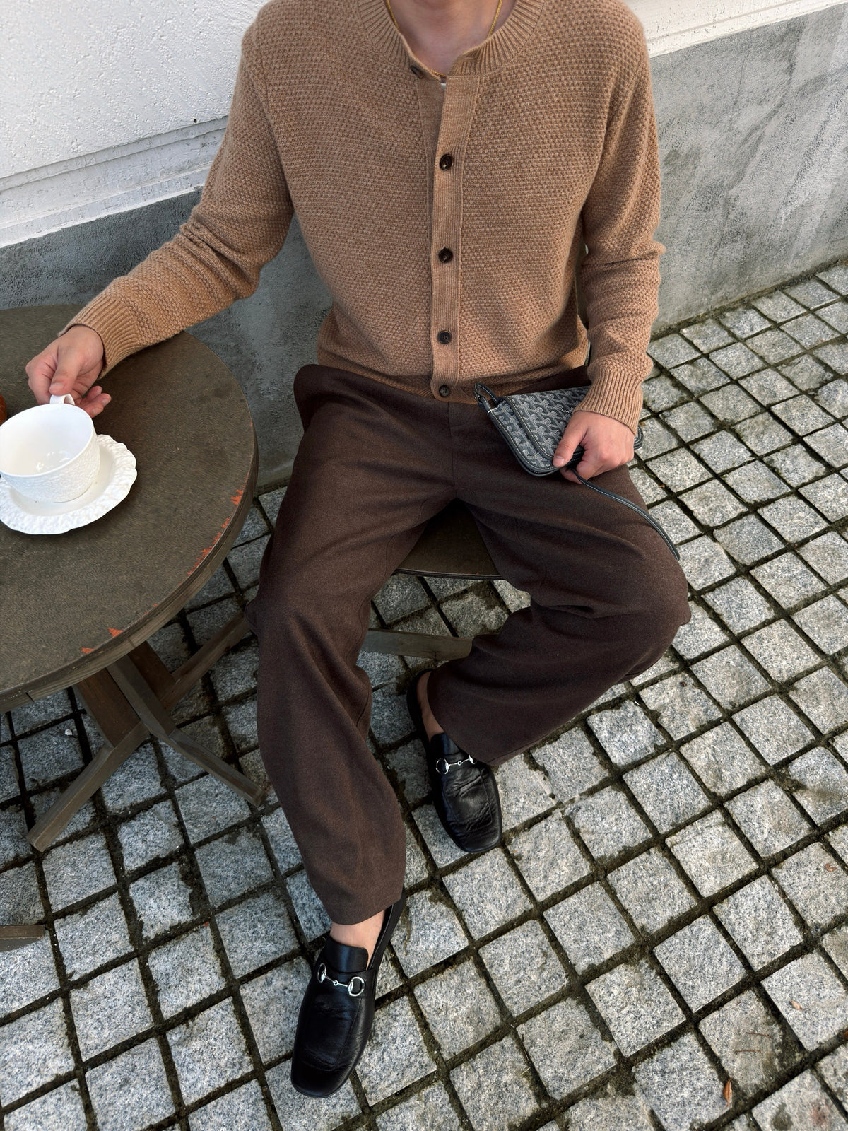 Polo Ralph Lauren Drawstring Waist Straight Leg Knit Sweatpants Unisex Dark Brown Heather