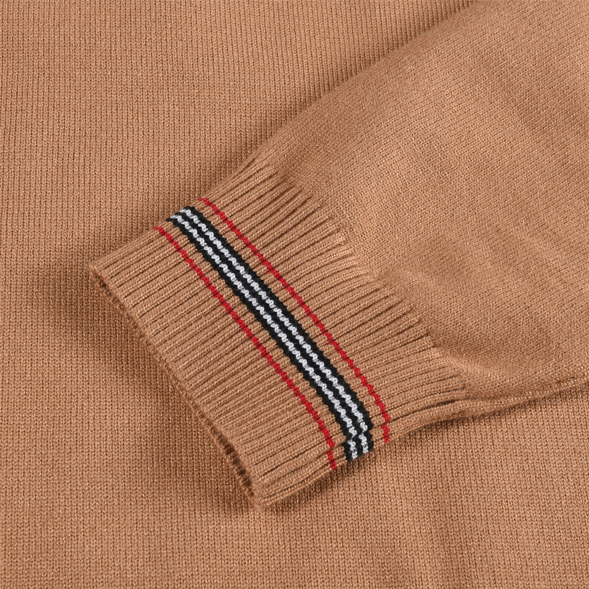 Burberry Crew Neck Knit Sweater – Camel