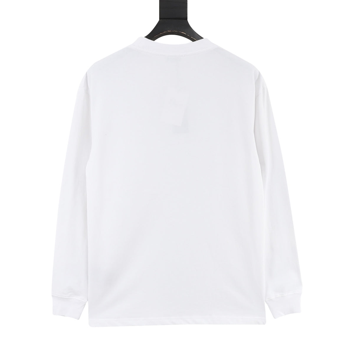 Dior Chest Tag Logo Long Sleeve T-shirt Unisex Christian Dior Label Casual Tee White