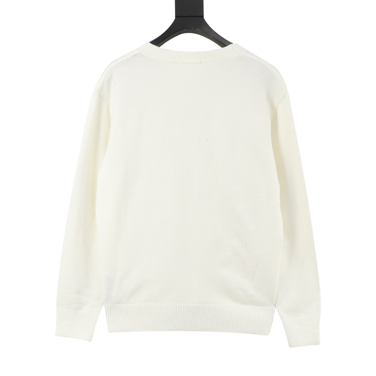 Ami Paris Ami de Coeur V-Neck Knit Cardigan white