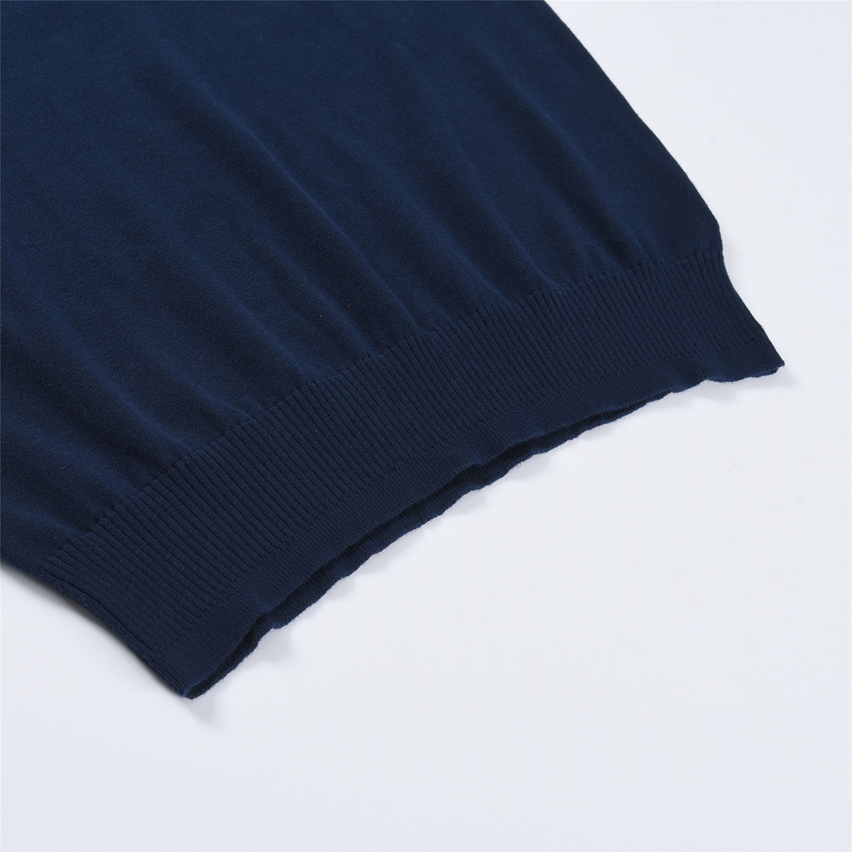 Polo Ralph Lauren Navy V-Neck Jacquard Knit Sweater Subtle Pony Logo Pullover Unisex