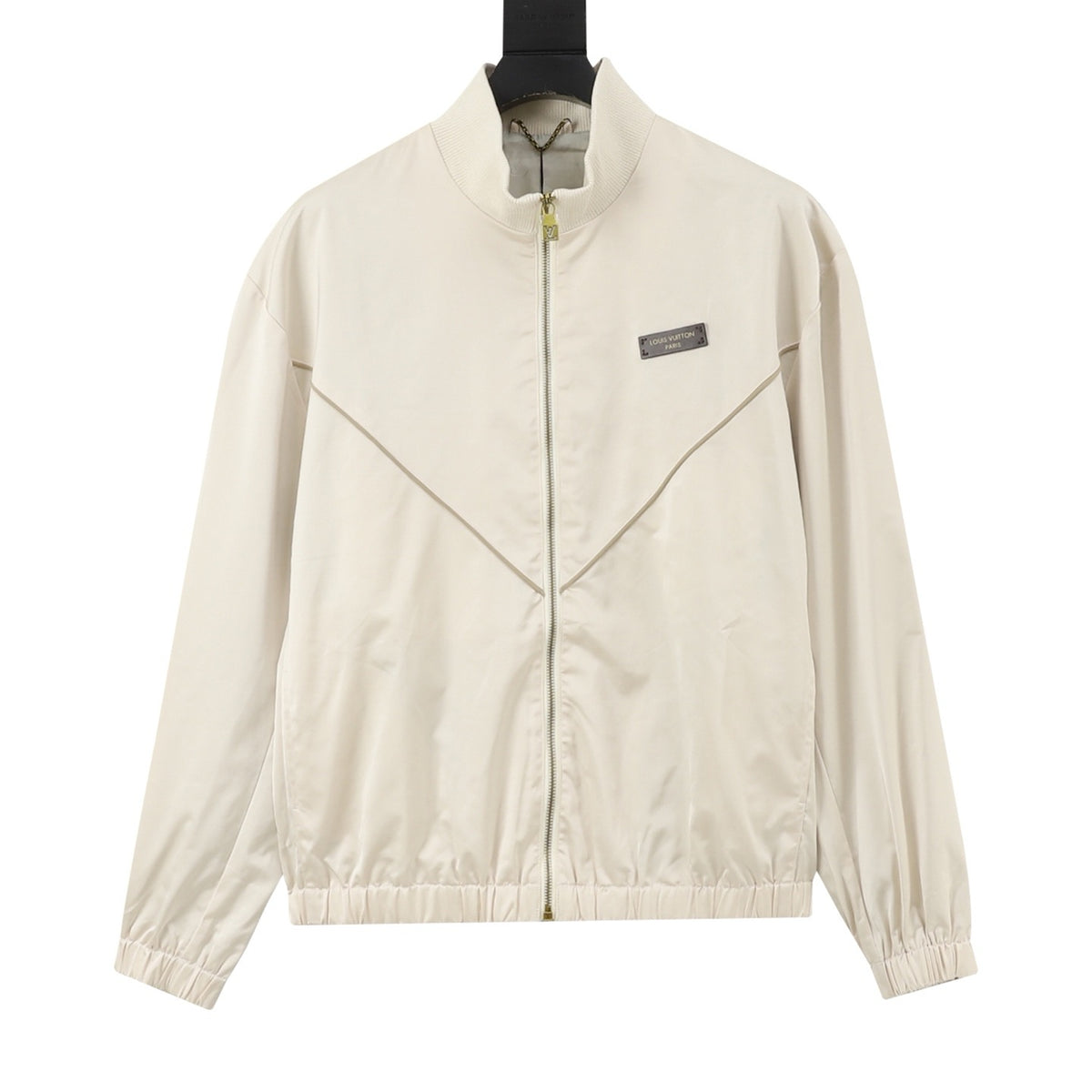 Louis Vuitton V-Seam Panel Bomber Jacket Streetwear Wind Coat Unisex Cream Off White