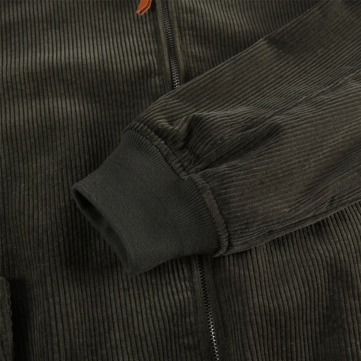 Polo Ralph Lauren Olive Corduroy Bomber Jacket Pony Logo Zip Coat
