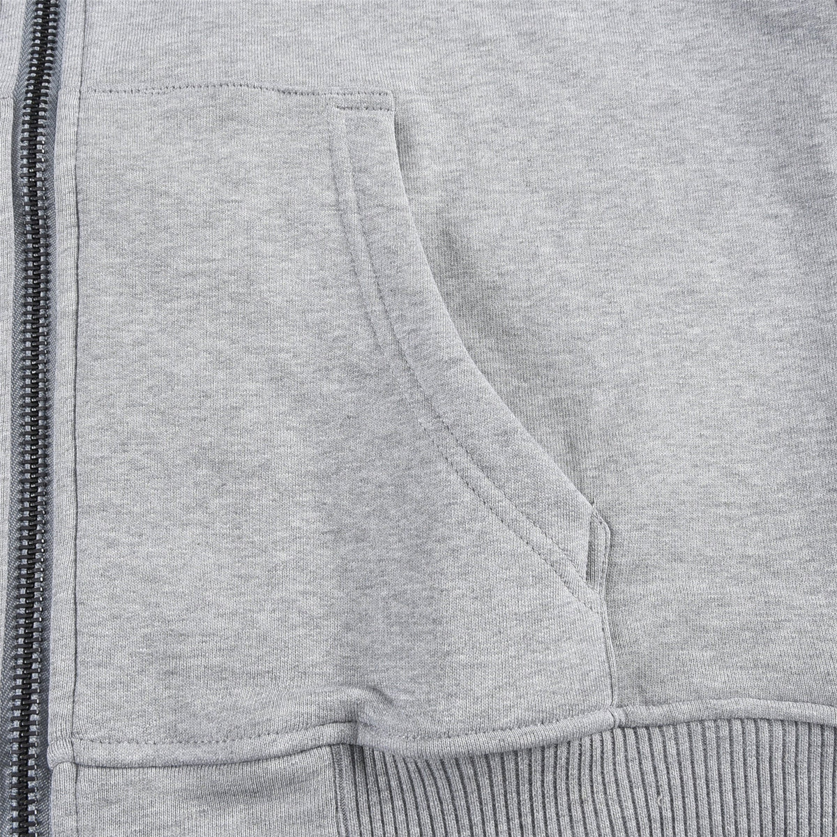 Burberry Heather Grey Zip Up Hoodie Full Vintage Check Hood Unisex
