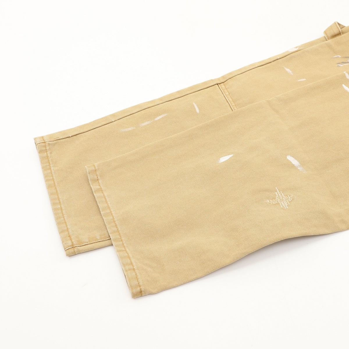 LV Luxury Paint Splatter Carpenter Pants Multi Pocket Streetwear Work Trousers Khaki