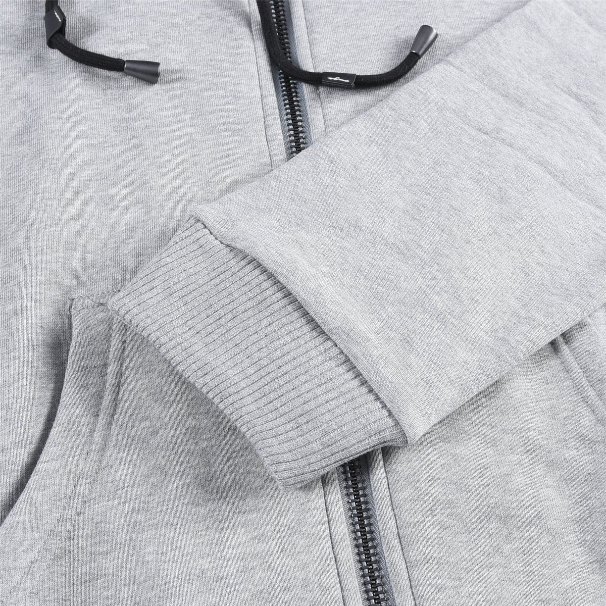Burberry Heather Grey Zip Up Hoodie Full Vintage Check Hood Unisex