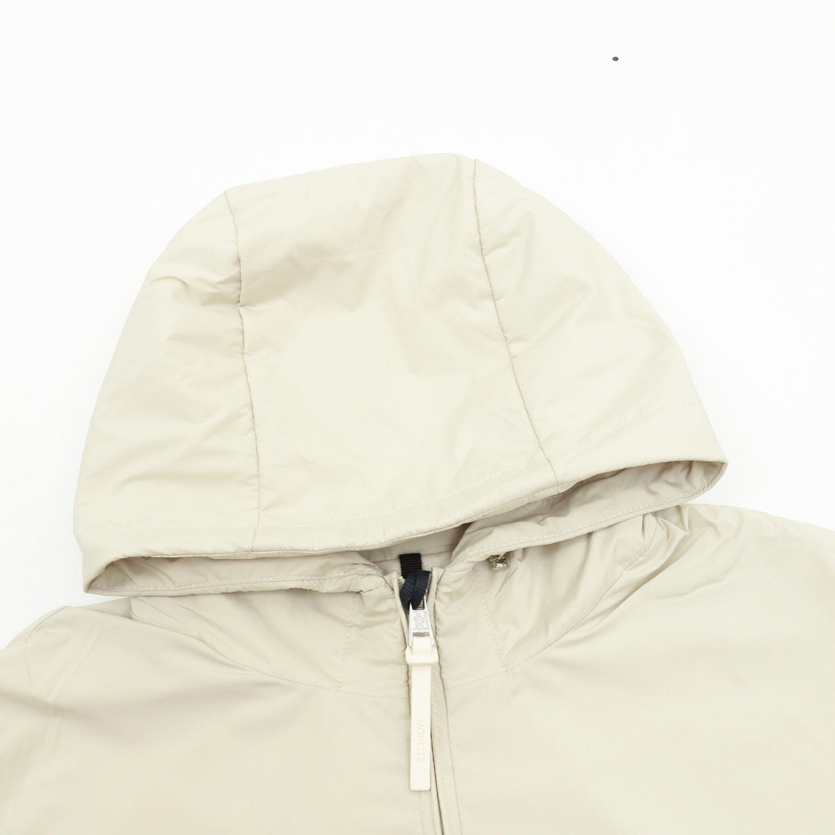 Moncler Unisex Lightweight Hooded Windbreaker Off-White