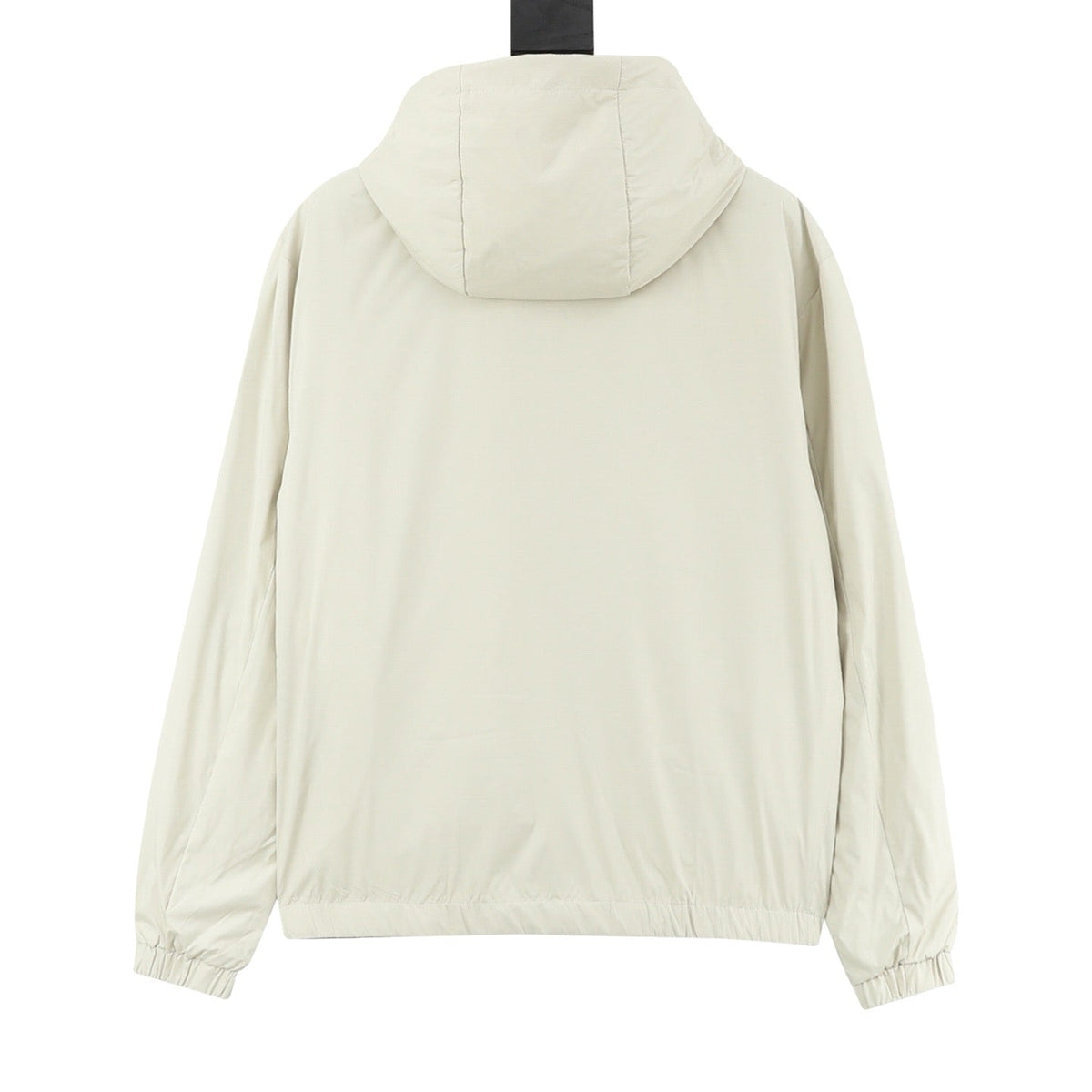 Moncler Unisex Lightweight Hooded Windbreaker Off-White