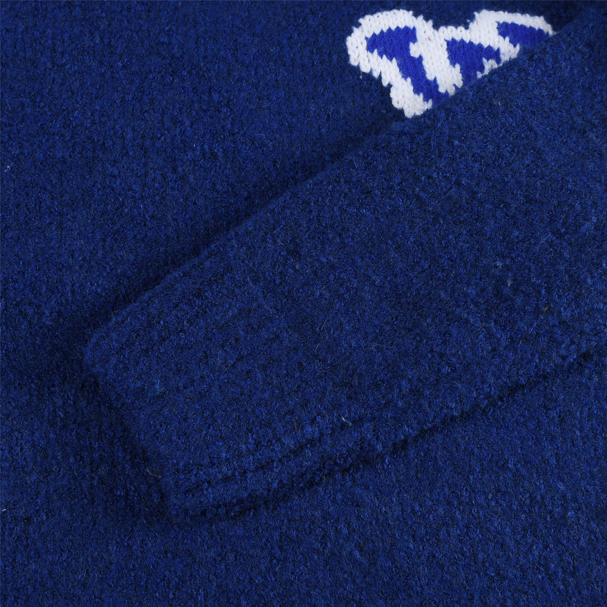 Louis Vuitton LV Logo Crew Neck Knit Sweater –Blue