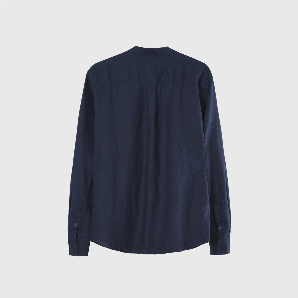Loro Piana Soft Linen Button Up Casual Shirt Unisex Navy