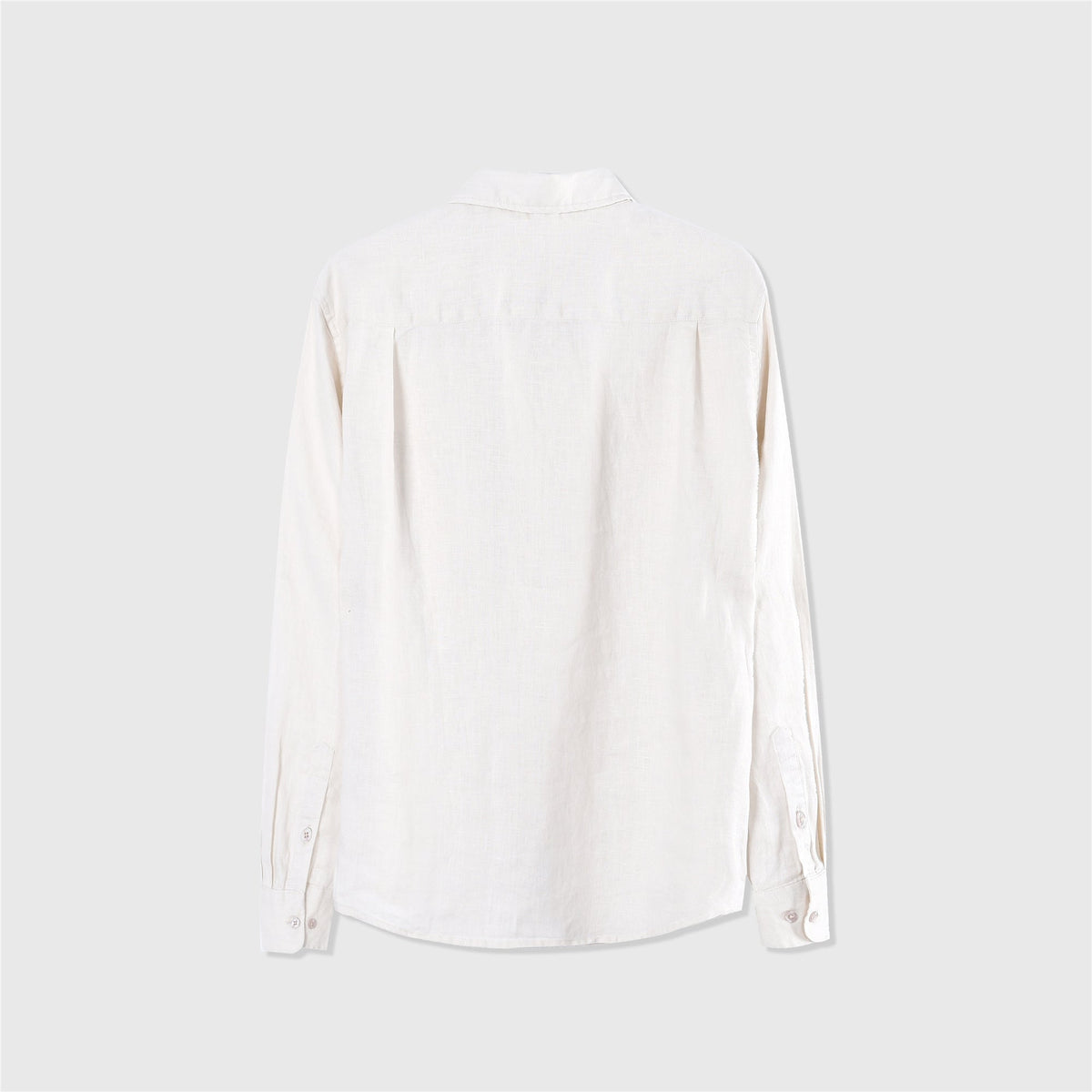 Loro Piana Soft Linen Button Up Casual Shirt Unisex Off-white / Cream