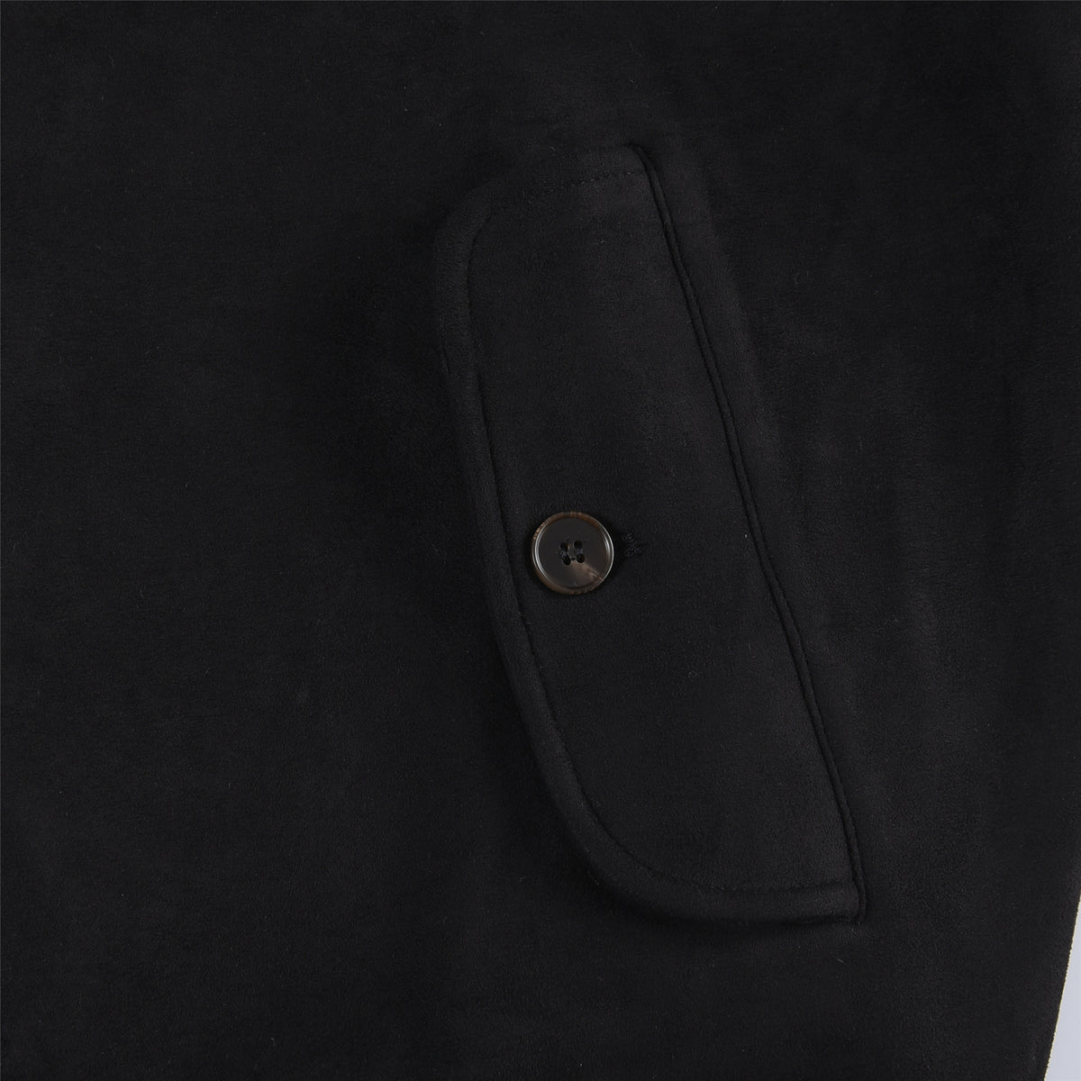 Polo Ralph Lauren Black Suede Effect Bomber Jacket Small Pony Logo Unisex