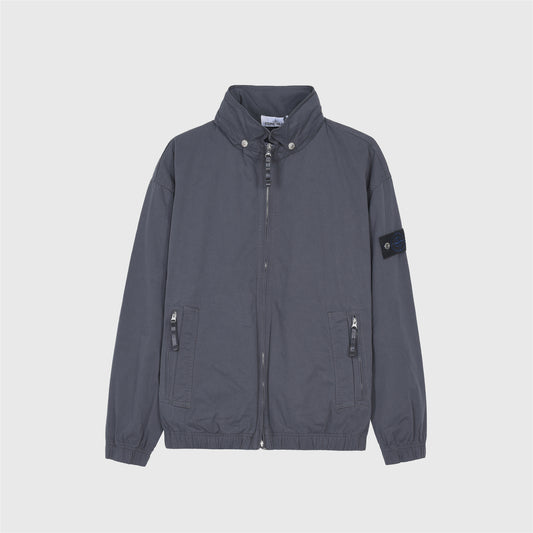 Stone Island Grey Casual Stand Collar Windbreaker Jacket Men Women