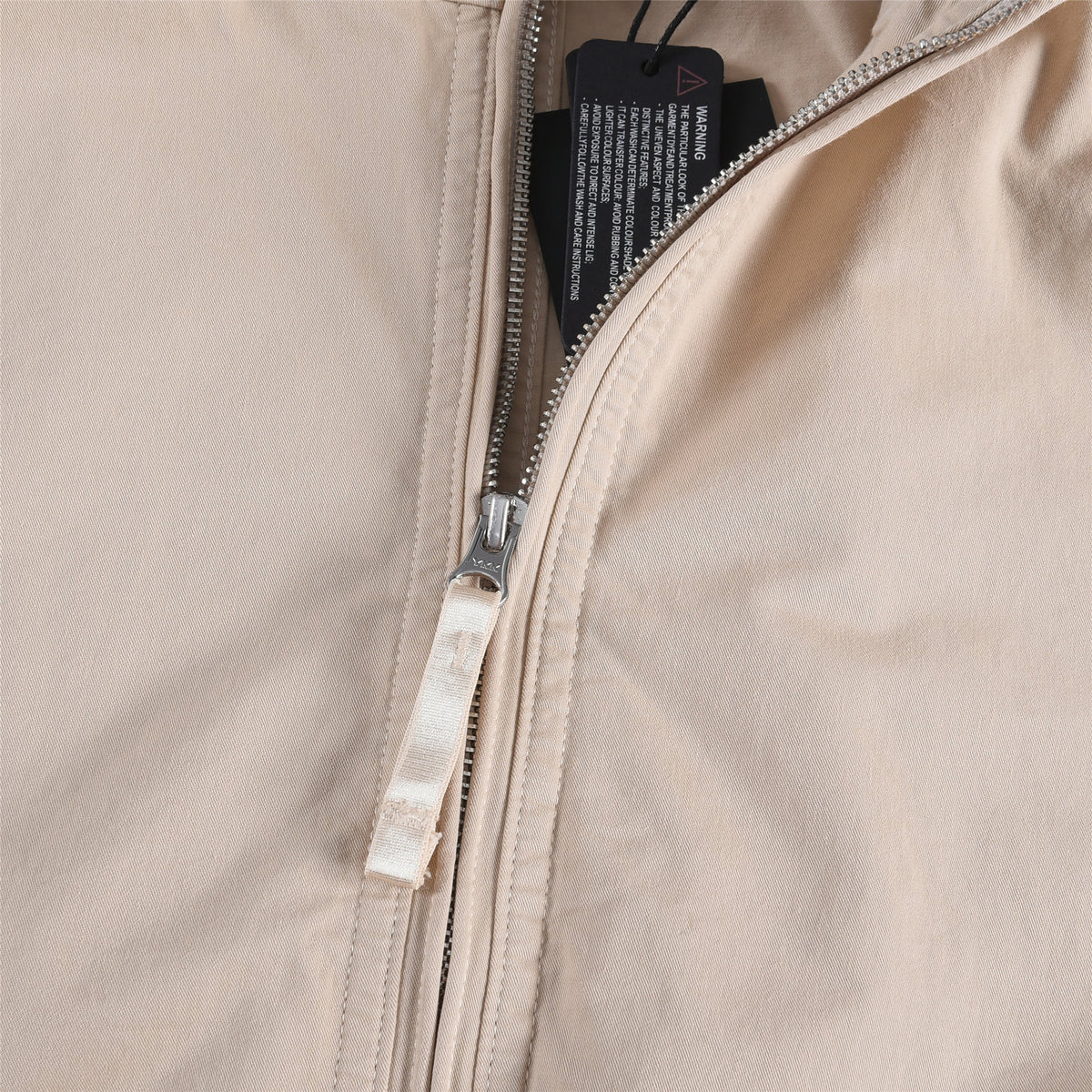 Stone Island Cream Casual Stand Collar Windbreaker Jacket Men Women