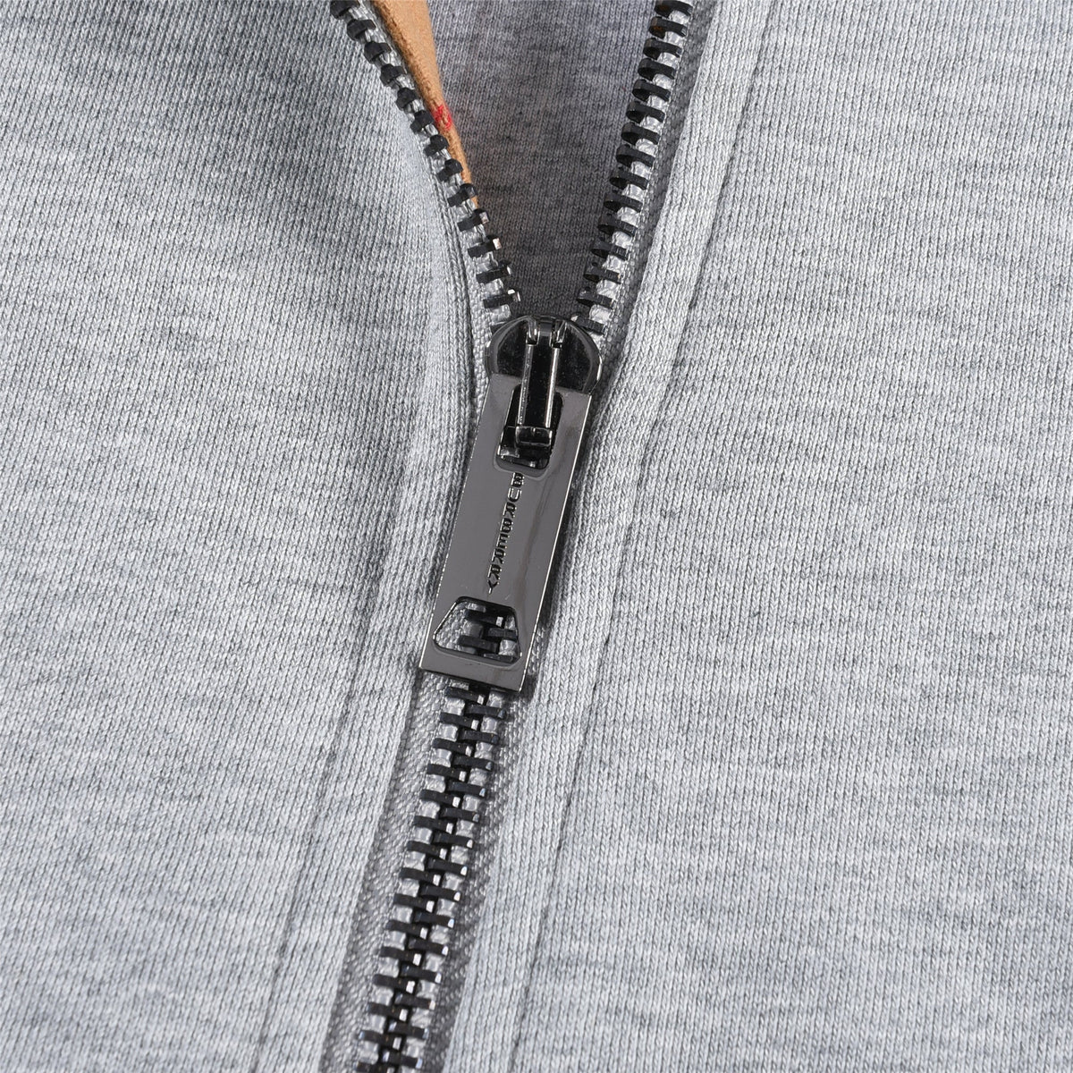 Burberry Heather Grey Vintage Check Raglan Sleeve Zip Up Hoodie Unisex