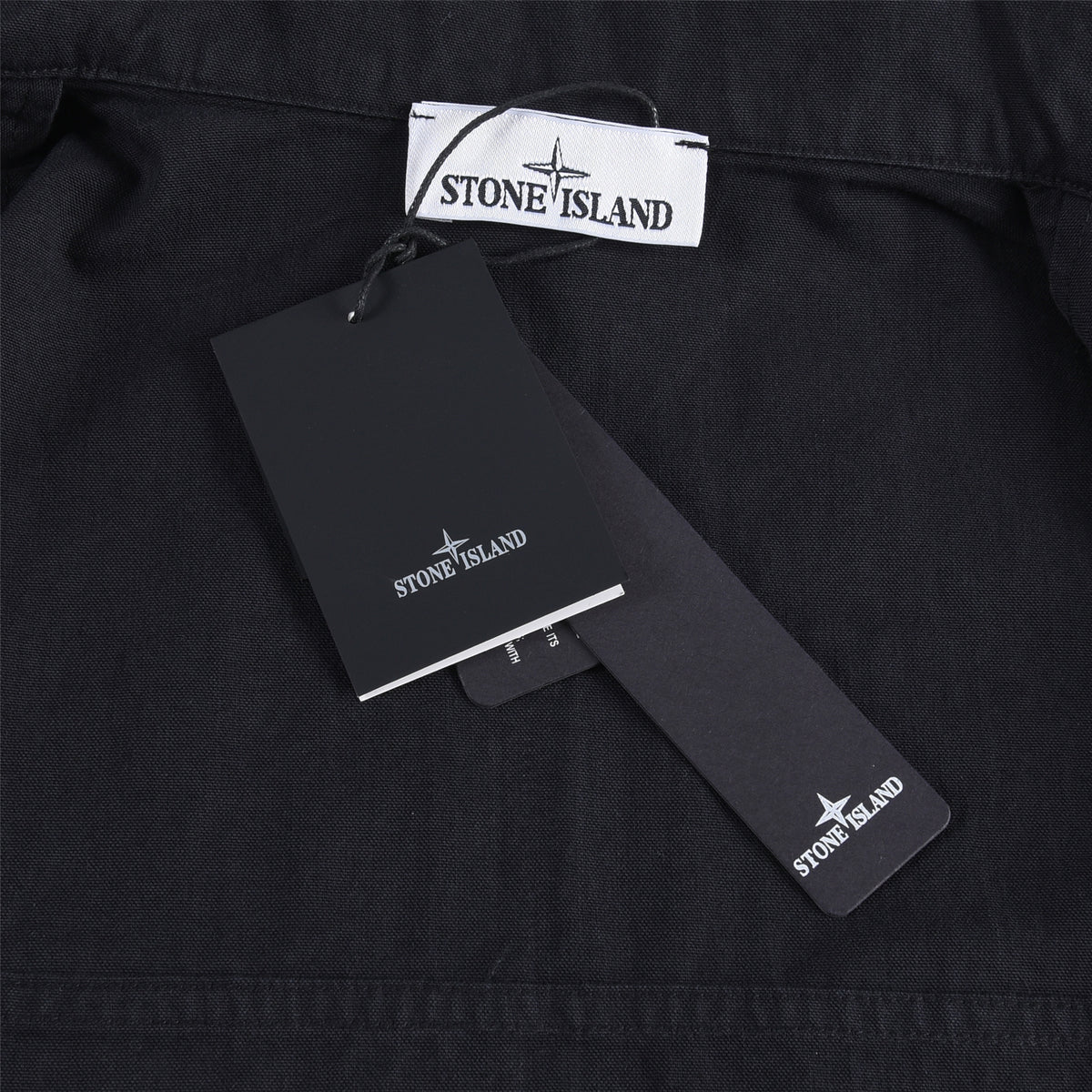 Stone Island Navy Field Jacket Unisex Zip Up Collared Overshirt Compass Badge