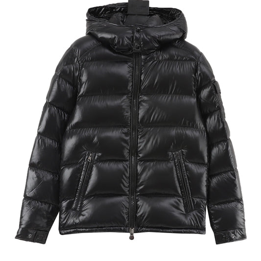 Moncler Maya Hooded Short Down Jacket Luxury Winter Puffer Coat Unisex Black