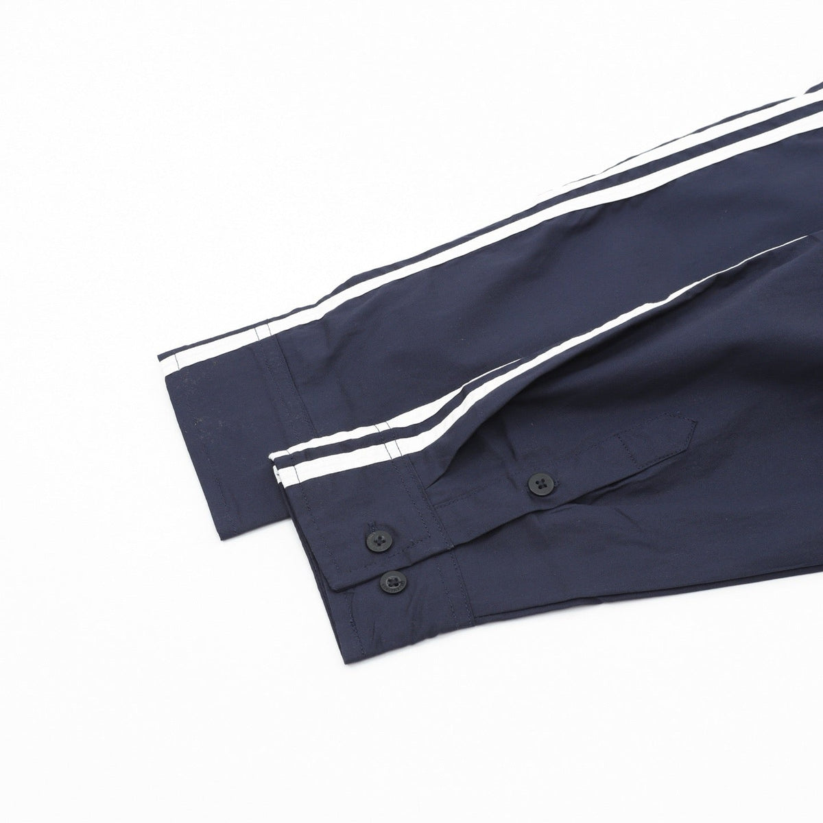 Balenciaga Adidas Collab Football Logo Striped Oversized Shirt Unisex Navy Blue with White Stripes