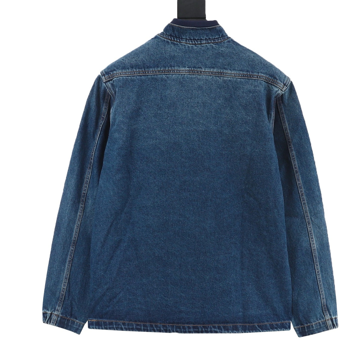 Louis Vuitton Denim Coach / Bomber Jacket with Gold Buttons Unisex Dark Blue