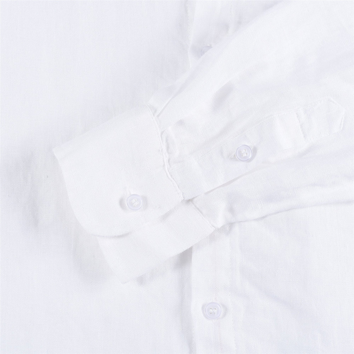 Loro Piana Soft Linen Button Up Casual Shirt Unisex White