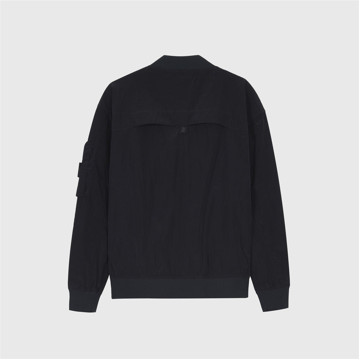 Stone Island Black Nylon Metal Bomber Jacket Zip Up Compass Badge Unisex
