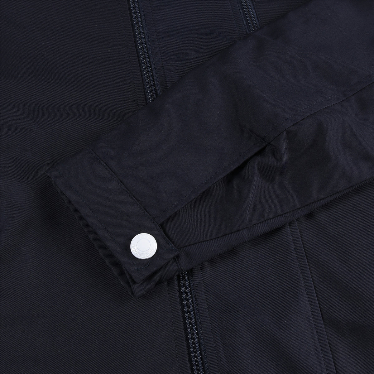 Thom Browne Navy 4-Bar Stand Collar Windbreaker Jacket Unisex