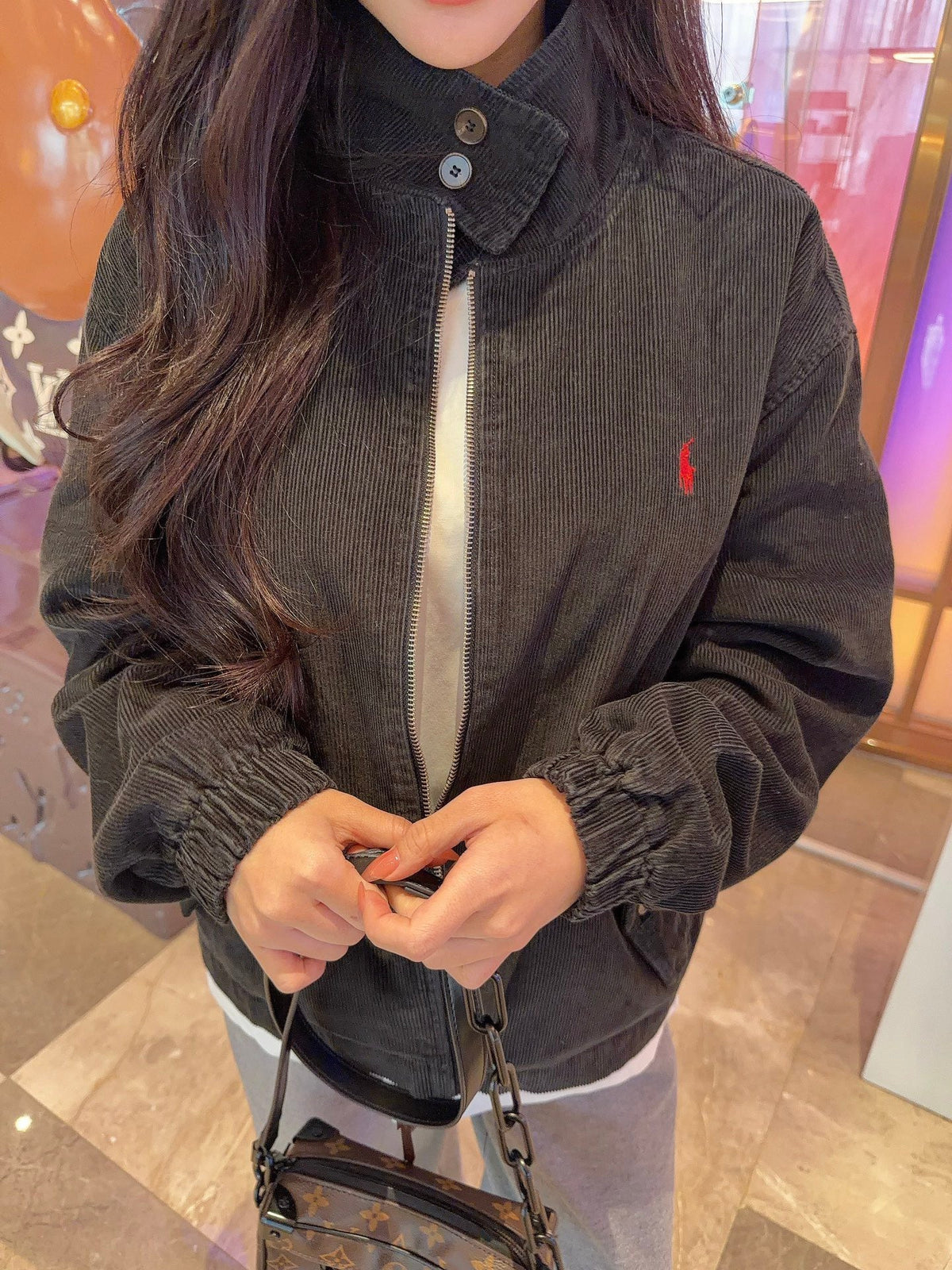 Polo Ralph Lauren Classic Corduroy Harrington Wind Jacket Unisex Unisex