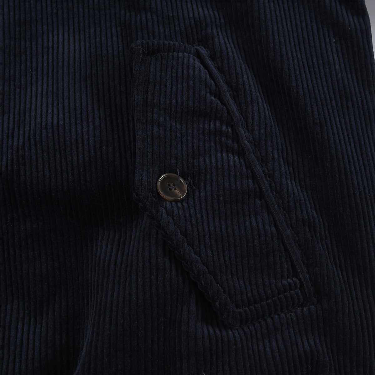 Polo Ralph Lauren Corduroy Harrington Jacket – Full-Zip Embroidered Pony Midnight Navy