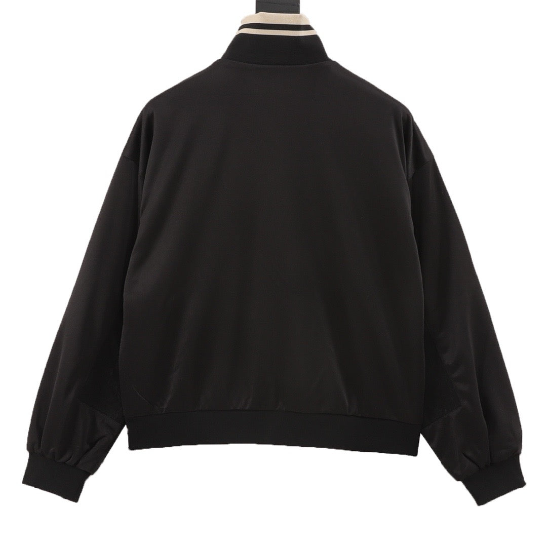 Gucci Interlocking G Logo Quarter Zip Track Jacke  Unisex Black